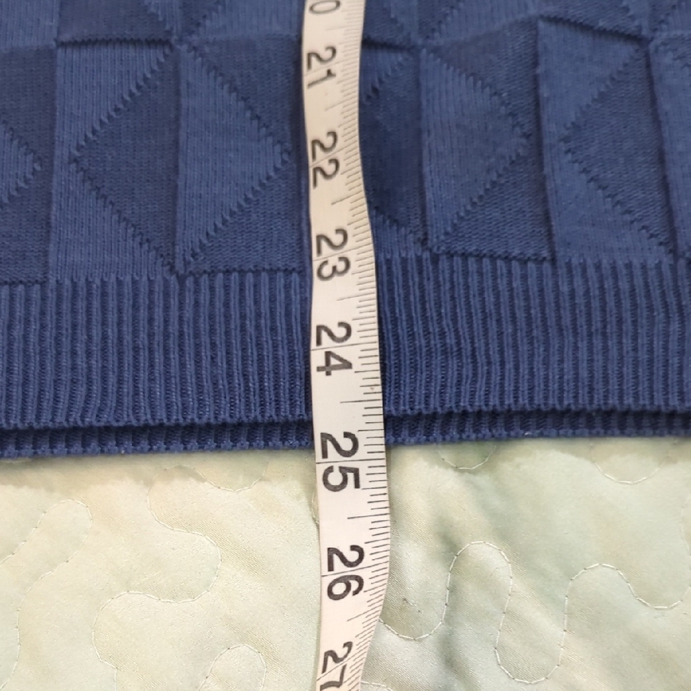 💙 Textured Knit Short Sleeve Pullover – Blue | Size XL | Fred Dunner 💙 - Picture 11 of 16